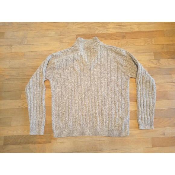 Oscar De La Renta Women's Pullover Sweater Quarter Zip Knit Cotton Gray Size XXL - Picture 7 of 8